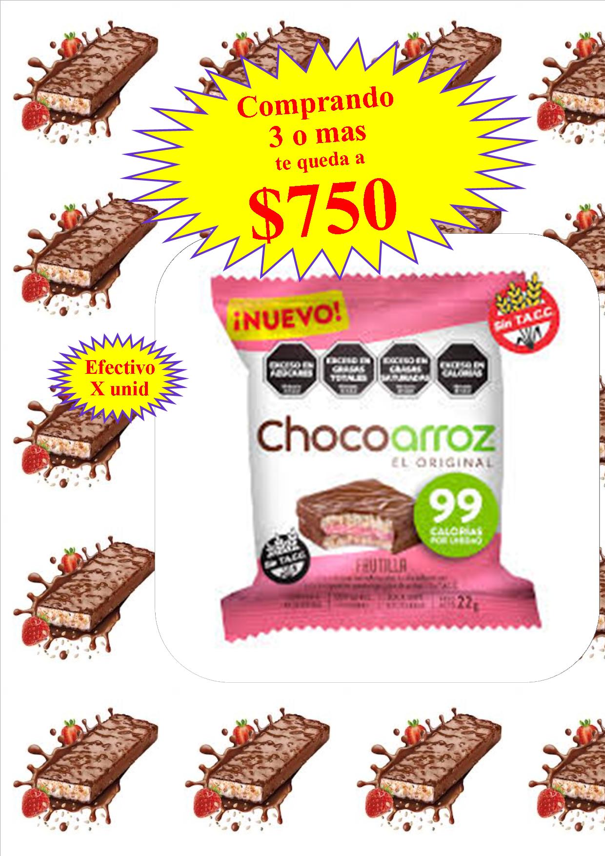 ALFAJOR CHOCO ARROZ FRUTILLA   22GRS oferta